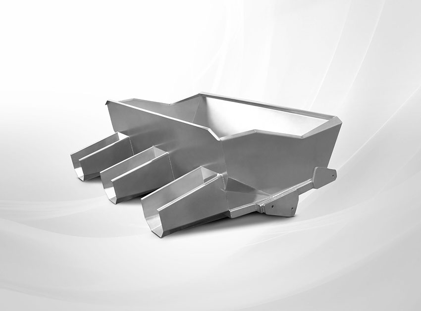 Industrijski dijelovi od nehrđajućeg čelika.